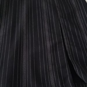 Black pin striped pencil skirt